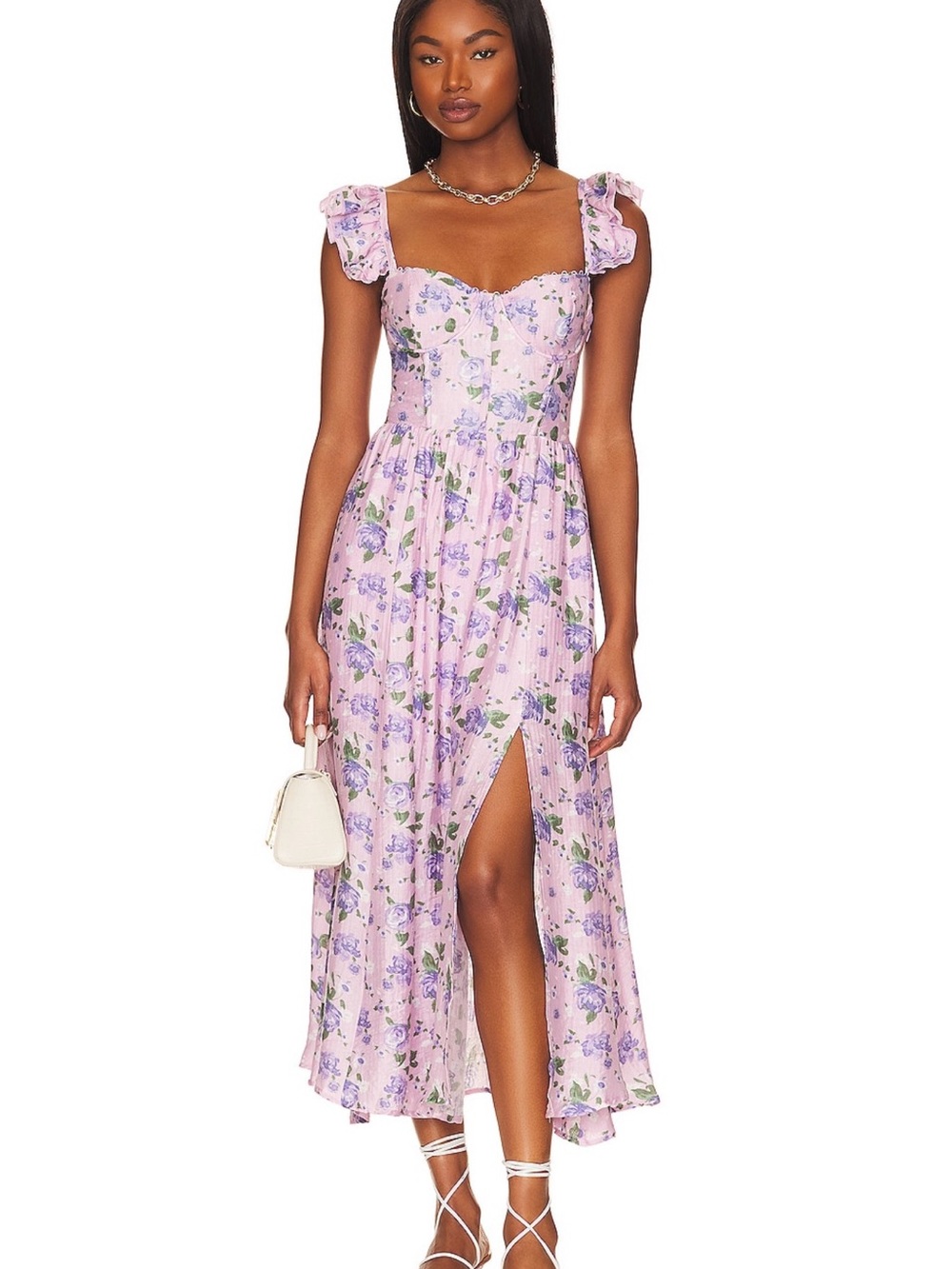 ASTR the Label - Purple Floral Dress